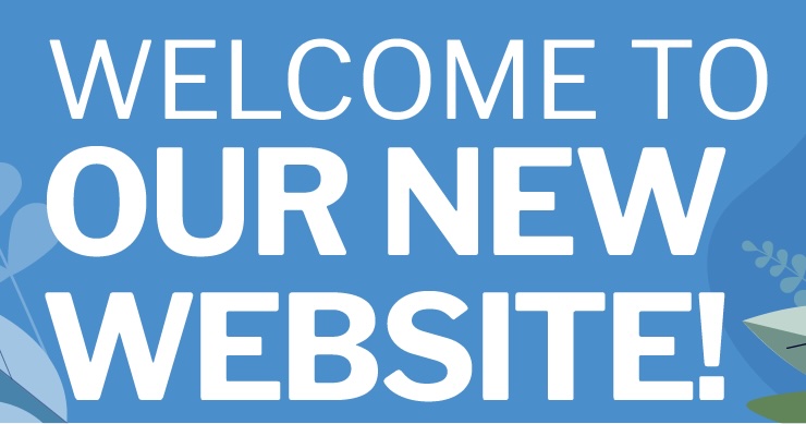 Welcome to our new website - people jumping out of laptop