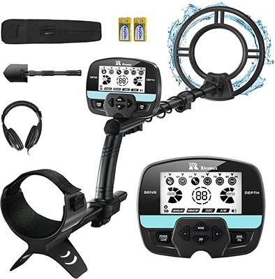 Metal Detector device with headphones, batteries, and other attachments