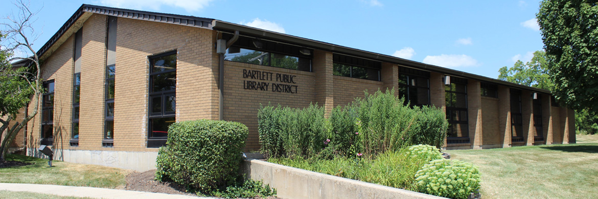 The building exterior of the Bartlett Public Library