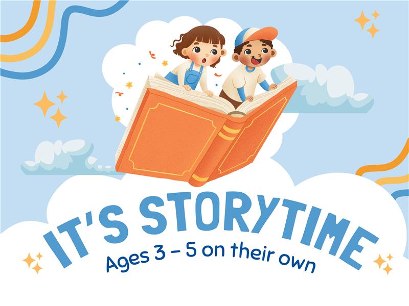 It's Storytime for ages 3-5