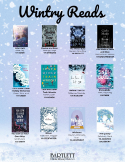 list of book covers on a snowy background