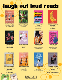 list of book covers on a yellow background 