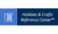 Hobbies & Crafts Reference Center blue background with white text