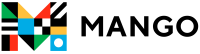 Mango Languages database logo with an enlarged, multi-colored 'M'