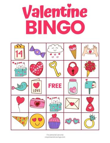 Valentine's Day Bingo