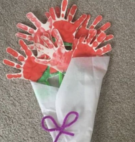 Handprint Flower Bouquet