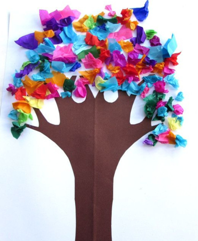 Holi Tree Craft