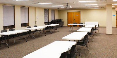 The library's meeting room.