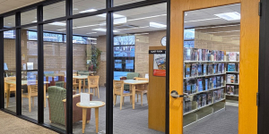 The library's quiet room.